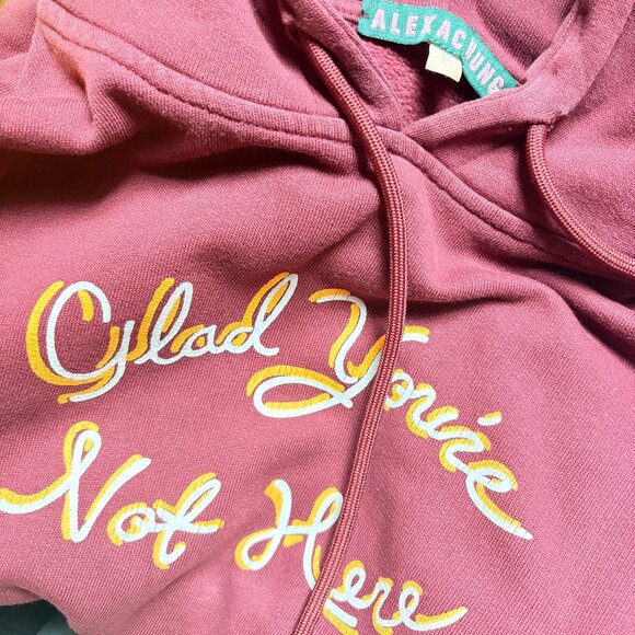 ALEXACHUNG Glad You're Not Here Sweatshirt - Size L -  Limited Edition - Picture 2 of 5